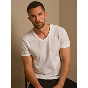 T-shirt Men' Stretch V-neck tee - personalizzabile con logo