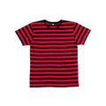 T-shirt Men' Stripy T black/red / S - personalizzabile con logo