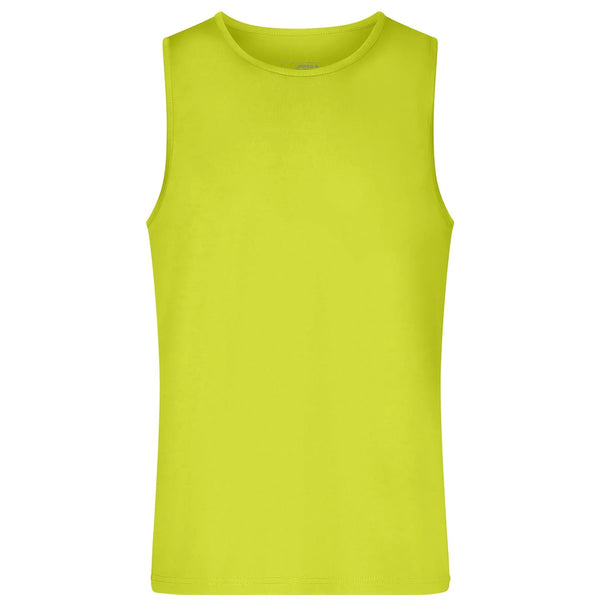 T-shirt Mens Active Tanktop giallo / S - personalizzabile con logo