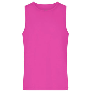 T-shirt Mens Active Tanktop rosa / S - personalizzabile con logo