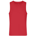 T-shirt Mens Active Tanktop rosso / S - personalizzabile con logo