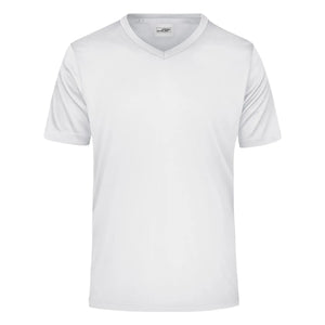 T-shirt Mens Active-v bianco / S - personalizzabile con logo