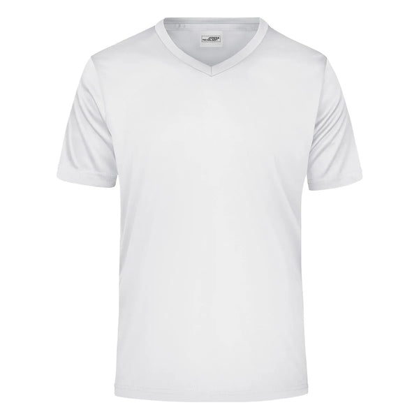 T-shirt Mens Active-v bianco / S - personalizzabile con logo