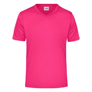 T-shirt Mens Active-v rosa / S - personalizzabile con logo