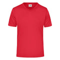 T-shirt Mens Active-v rosso / S - personalizzabile con logo