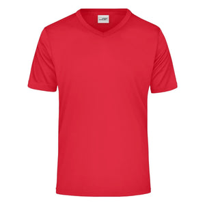 T-shirt Mens Active-v rosso / S - personalizzabile con logo