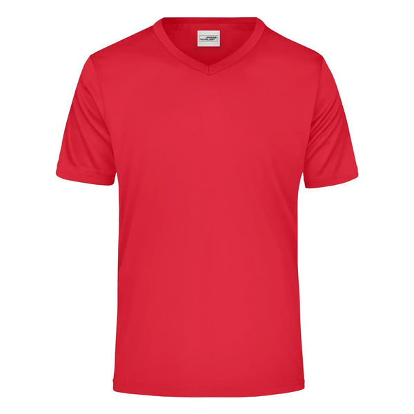 T-shirt Mens Active-v rosso / S - personalizzabile con logo