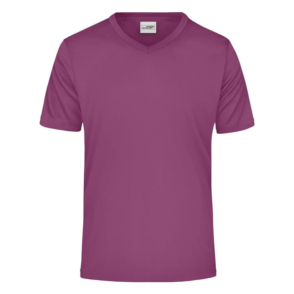 T-shirt Mens Active-v viola / S - personalizzabile con logo
