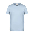T-shirt Mens Basic-t azzurro / S - personalizzabile con logo