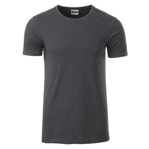 T-shirt Mens Basic-t black-heather / S - personalizzabile con logo