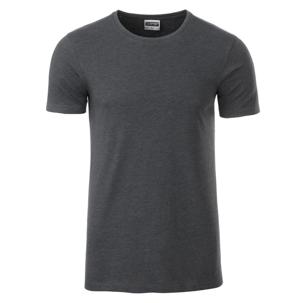 T-shirt Mens Basic-t black-heather / S - personalizzabile con logo