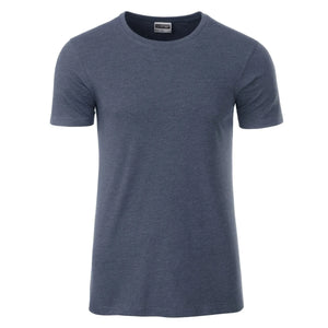T-shirt Mens Basic-t blu / S - personalizzabile con logo