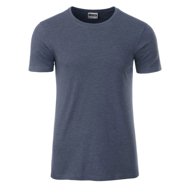T-shirt Mens Basic-t blu / S - personalizzabile con logo