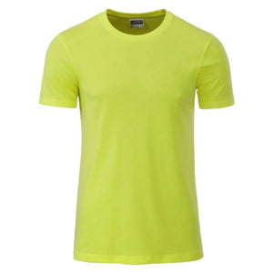 T-shirt Mens Basic-t giallo / S - personalizzabile con logo