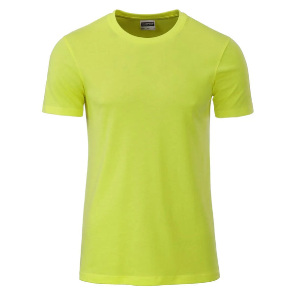 T-shirt Mens Basic-t giallo / S - personalizzabile con logo