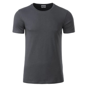 T-shirt Mens Basic-t graphite / S - personalizzabile con logo