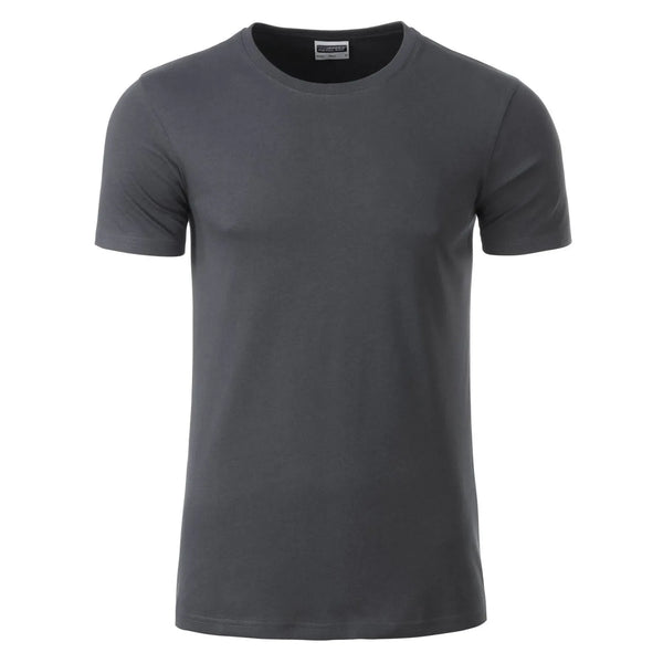 T-shirt Mens Basic-t graphite / S - personalizzabile con logo
