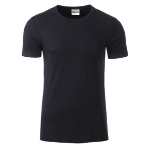 T-shirt Mens Basic-t nero / S - personalizzabile con logo