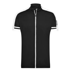 T-shirt Mens Bike-t Full Zip nero / S - personalizzabile con logo