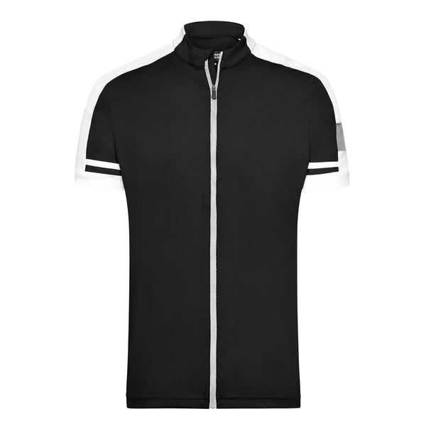 T-shirt Mens Bike-t Full Zip nero / S - personalizzabile con logo