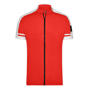T-shirt Mens Bike-t Full Zip rosso / S - personalizzabile con logo