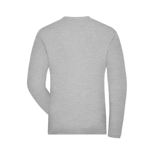 T-shirt Mens Bio Stretch-maniche lunghe Work - Solid - personalizzabile con logo