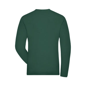 T-shirt Mens Bio Stretch-maniche lunghe Work - Solid - personalizzabile con logo
