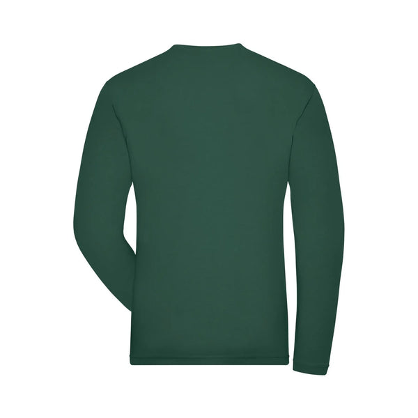 T-shirt Mens Bio Stretch-maniche lunghe Work - Solid - personalizzabile con logo