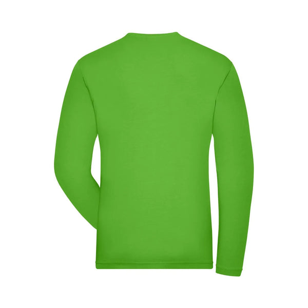 T-shirt Mens Bio Stretch-maniche lunghe Work - Solid - personalizzabile con logo