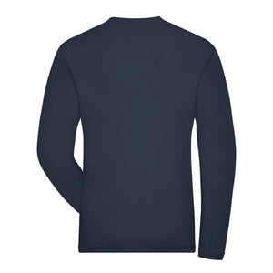 T-shirt Mens Bio Stretch-maniche lunghe Work - Solid - personalizzabile con logo
