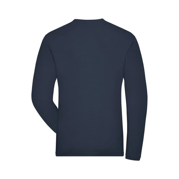 T-shirt Mens Bio Stretch-maniche lunghe Work - Solid - personalizzabile con logo