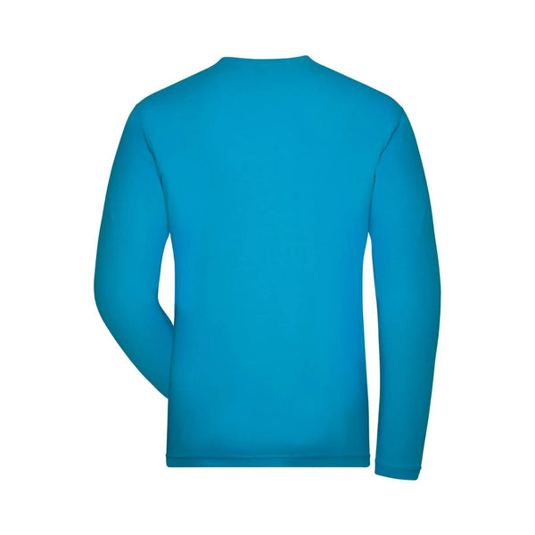 T-shirt Mens Bio Stretch-maniche lunghe Work - Solid - personalizzabile con logo