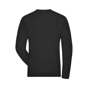 T-shirt Mens Bio Stretch-maniche lunghe Work - Solid - personalizzabile con logo