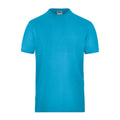 T-shirt Mens Bio Stretch-t Work - Solid azzurro / XS - personalizzabile con logo