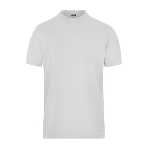 T-shirt Mens Bio Stretch-t Work - Solid bianco / XS - personalizzabile con logo