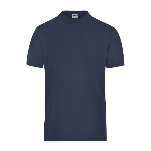 T-shirt Mens Bio Stretch-t Work - Solid blu / XS - personalizzabile con logo