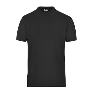 T-shirt Mens Bio Stretch-t Work - Solid nero / XS - personalizzabile con logo