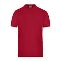 T-shirt Mens Bio Stretch-t Work - Solid rosso / XS - personalizzabile con logo