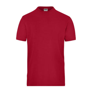 T-shirt Mens Bio Stretch-t Work - Solid rosso / XS - personalizzabile con logo