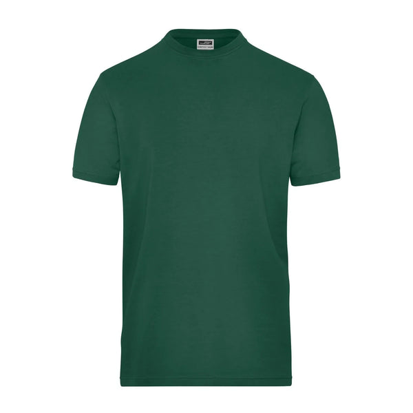 T-shirt Mens Bio Stretch-t Work - Solid verde / XS - personalizzabile con logo