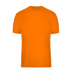 T-shirt Mens Bio Workwear arancione / XS - personalizzabile con logo