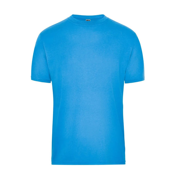T-shirt Mens Bio Workwear azzurro / XS - personalizzabile con logo