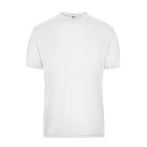 T-shirt Mens Bio Workwear bianco / XS - personalizzabile con logo