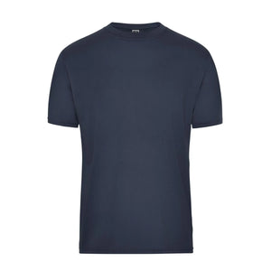 T-shirt Mens Bio Workwear blu / XS - personalizzabile con logo