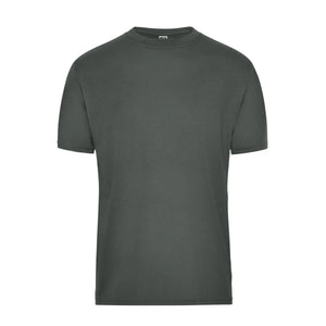 T-shirt Mens Bio Workwear dark-grey / XS - personalizzabile con logo