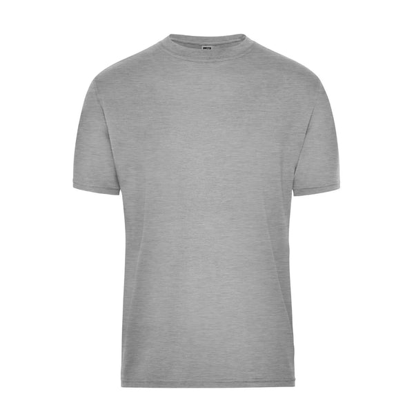 T-shirt Mens Bio Workwear grey-heather / XS - personalizzabile con logo