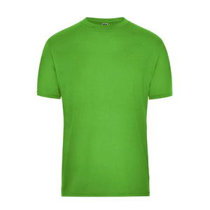 T-shirt Mens Bio Workwear lime-green / XS - personalizzabile con logo