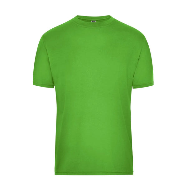 T-shirt Mens Bio Workwear lime-green / XS - personalizzabile con logo