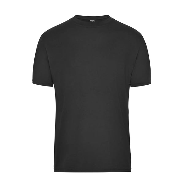 T-shirt Mens Bio Workwear nero / XS - personalizzabile con logo