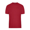 T-shirt Mens Bio Workwear rosso / XS - personalizzabile con logo